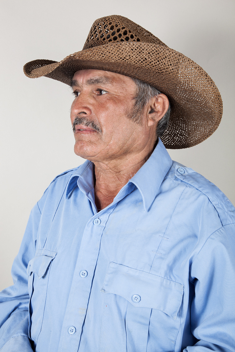 Portrait of farmworker Francisco Arevalo.
