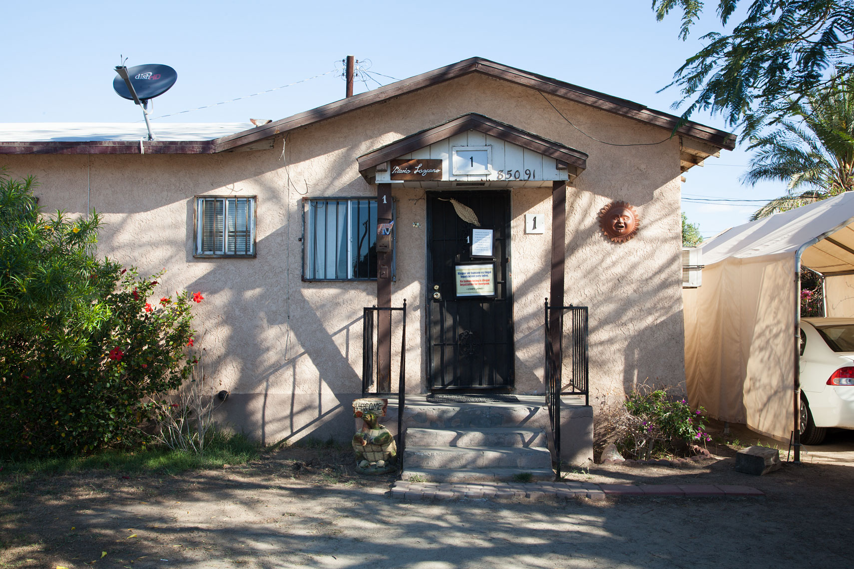 Coachella home and office of Jose Mario Lazcano, immigration and human rights advocate.