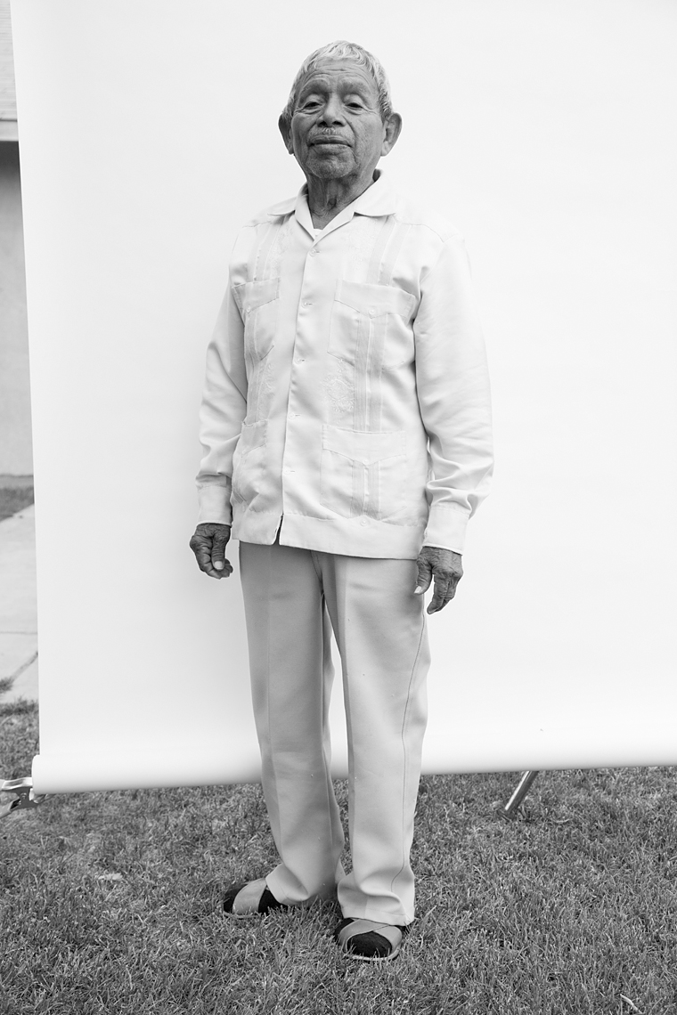 Portrait of former bracero Onesimo Estrada in Coachella, Ca.
